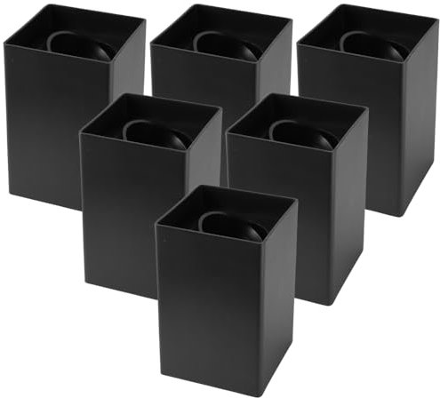 LUXULA 6er Set Aufbauspot Aufbaustrahler mit GU10 Fassung - 45° Schwenkbar - eckig - schwarz - Kunststoff - Deckenspot Aufbauleuchte - 230V - ohne Leuchtmittel