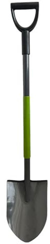 HYCHIKA Pala da Giardino Picco, Vanga da Giardinaggi, Pala da Scavo, Acciaio Temprato di Alta Qualità, Manico Ergonomico Impugnatura a D, per Piante, Agricola, Diserbo, Spalatura Neve