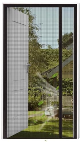 Zanzariera Magnetica Porta 175x255cm Nero Zanzariera Porta Finestra Oscurante Zanzariera per Corridoi, Porte per Corridoi Porte