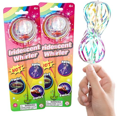 MACULPER 2 Pcs Rainbow Spinner Magic Rainbow Spinner Kinderspielzeug Ferienspielzeug für Kinder Party Freizeit Innen,Draußen,Kinder Erwachsene