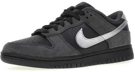 Nike W Dunk Low Damen-Sneaker, 43 EU, Black MTLC Dark Grey Anthracite, 43 EU
