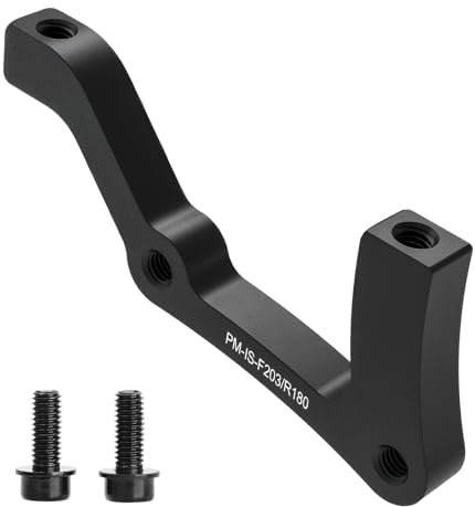 RTDHO Disc Brake Adapter for Mountain Bike,Post Front 203mm Rear 180mm Mount Adapters for 160mm 180mm 203mm 140mm Disc Brake Rotor,Front Rear Mounting Bracket Black