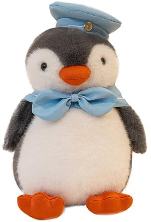 AQCQDQ Kuscheltier Pinguin Plüschtier, Marineblauer Pinguin Stofftier Plüsch Puppe Aus Madagascar, Superweich Und Flauschig Cartoon Marine-Plüschtier Marine Animal Spielzeug (25 cm)