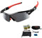 V VILISUN Polarized Sports Sunglasses, UV400 Protection Cycling Glasses with 5 Interchangeable Lenses for Men Women in Cycling, Fishing, Running, Driving, Golf, Baseball, Outdoor Activities (RED)