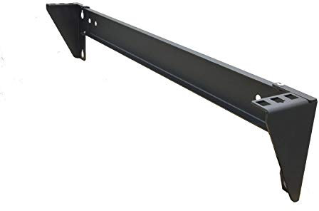 Mofangtech 1U - Soporte de pared vertical plegable de 19 pulgadas para montaje en pared (1U44P), color negro