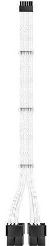 EZDIY-FAB RTX 3000 Series 12 Pin to Dual 8 Pin PCIe Sleeved Extension Cable 300 MM- Connector for NVIDIA Ampere GEFORCE RTX 3060ti 3070 3080 FE Funder Edition- White