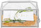 NCYP 32x15x23cm Silberfarbene Hochzeitskarten-Box aus Glas mit Schlitz und Schloss, Handgefertigt Dekoration für Dankeskarten, Andenken, Umschläge Terrarium (Nur Glasbox und Schloss)