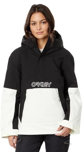 Oakley Damen Thermonuclear TBT Insulated Anorak Jacket Jacke, Arctic White/Blackout, M