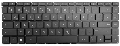 T-ProTek DEUTSCHE - Tastatur Schwarz,Ohne Rahmen,Beleuchtung kompatibel für HP Pavilion 14-ab157TX T0Z71PA