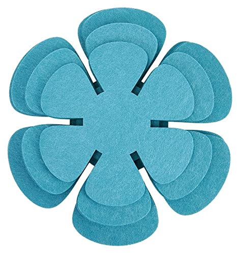 Lake Blue 12 PCS Stacking Pan Protectors, 3 Sizes - 8/10/12inch, Thicker Pads