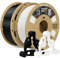 OVERTURE PETG Filament 1.75mm Aufgerüstet, Spule 2kg (4.4lbs), 3D-Druck-Filament, Maßgenauigkeit +/- 0.02 mm (Schwarz 1kg+Weiß 1kg)