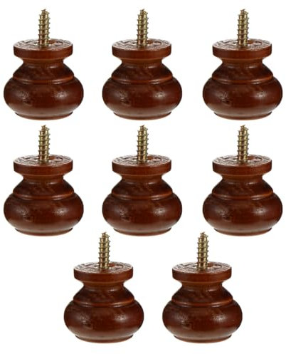 Veemoon Solid Wood Handle Set of 8 Round Cabinet Knobs for Wardrobes and Closets Durable and Easy to Install Drawer Pulls Perfect for Home Decor