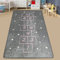miqna Hopscotch Kinderzimmerteppich, waschbare Kindermatte, Kinderspielmatte,Spielteppich Jungen & Mädchen für Schlafzimmer & Spielzimmer (Grau, 120 x 180 cm)