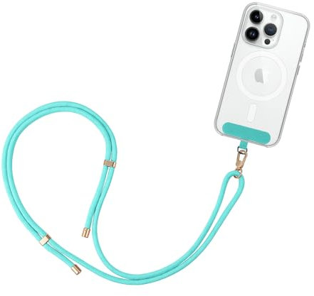 GRIFEMA GH02A Mobile Lanyard - Adjustable Crossbody Phone Strap with Patch - Compatible with Most Smartphones - 0.75M