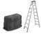 2Pcs/Pair Ladder Rubber End Caps, Ladder Feet Cover, Non Slip Replacement Step Ladder Foot Mat Cushion Sole Black for 57 x 21mm Inner Size Feet