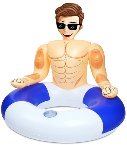 MewVeer Flotteur de piscine gonflable, flotteurs de piscine amusants pour adultes, radeau gonflable pour enfants, bouée de piscine pour fête de plage et flotteurs tubes pour adultes relaxants et