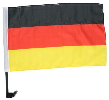 Autoflagge Autofahne Deutschland Autoflaggen Autofahnen Fußball EM 2024 (2 Stück)