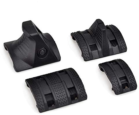 SBGJMY Tactical Mlok Keymod Handstopp Kit Schienenabdeckung Vorderer Griff für Mlok Keymod Rail Handschutzsystem (Schwarz)