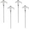 4PCS Screw in Tent Pegs Heavy Duty Awning Pegs Luminous Camping Pegs Drillable Ground Stakes for Outdoor Camping Awnings Tarpaulin Accessories Stuff