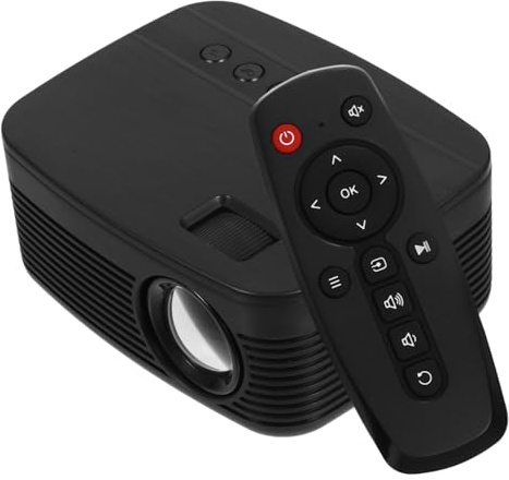 jojofuny Projecteur LED Portable pour Cinéma Maison Lecteur Multimédia avec Connectivité Multiple pour Films et Jeux