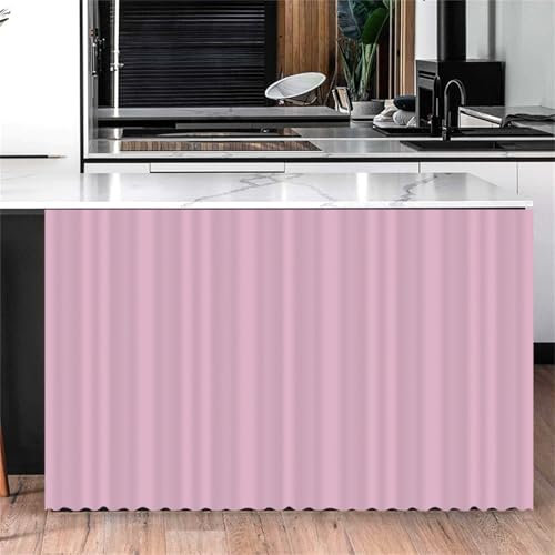 Highdi Schrankvorhang mit Klett, Schrank Vorhang Küche für Regal Selbstklebend Privatsphäre Schrankgardine für Küche, Kleiderschrank, Kommode (Rosa Violett,70 * 90cm)