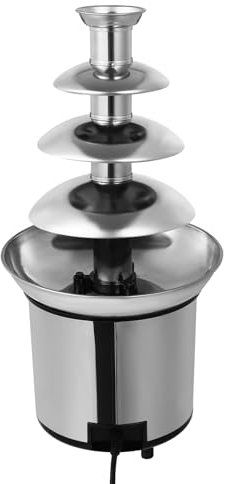 Macchina per fontana di cioccolato, spina europea, in acciaio inox, 4 piani, 170 W, per banchetti, matrimoni e hotel