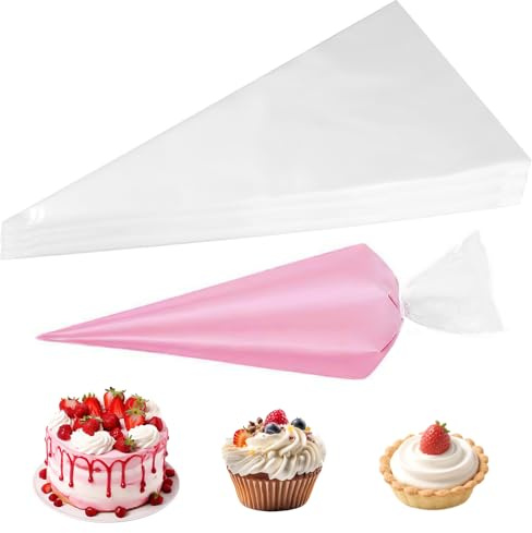 DGN 100 Piezas Mangas Pasteleras Desechables, 50x26 cm Saco Pasteleiro