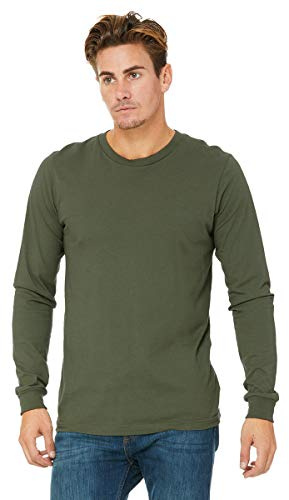 Bella + Canvas Shirts, Military Green, XL, 3501, 00884913636873