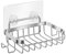 Portasapone con gancio 304 in acciaio inox portasapone sacchetto portasapone da parete adesivo senza fori supporto spugna per bagno doccia cucina