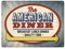 Metallschild XXL mit Classic American Diner Motiv