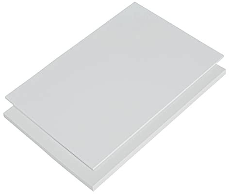 ABS Kunstoffplatte, ABS Platte in SCHWARZ ODER WEIß | VIELE verschiedene FORMATE in Stärken 1-10mm TOP Qualität (2 Stück | 20 x 30cm, 3mm Weiß)