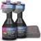 detailzone Auto Pflege Set: 2x Dr. Wack A1 HIGH END Spray Wax Lack-Versiegelung, Wachsversiegelung + Premium Mikrofaser 520GSM Poliertuch