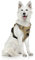 Funfox Hundegeschirr Grosse Hunde [XL] - Verstellbares Anti-Zug Brustgeschirr mit Griff & Reflektorstreifen, Atmungsaktives No Pull Hundegeschirr für Grosse/Mittelgroße Hunde Outdoor Braun