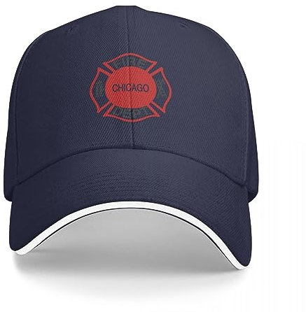BEABAG Basecap Logo CFD Chicago Fire Departmentback Die Rot Gebleicht Valentinstag Baseballkappe Weihnachtsmützen Kapuze Designer Mann Hut Damen