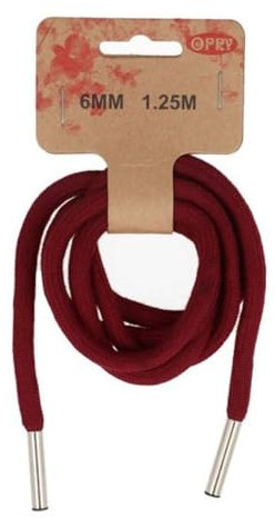 Opry 23412-750 Kordel, Cotton, 750 Bordeaux, 6 mm