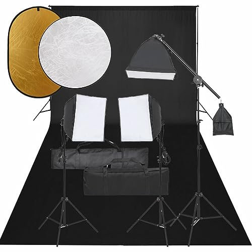 Lechnical Kit per Studio Fotografico con Set Luci, Fondale e Riflettore,Studio Foto,Fotografia,Illuminazione e Studio,Luci e Flash da Studio(SPU:3094695)