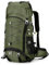 Outplea Wanderrucksack 60l Herren Damen, Bequem Trekkingrucksack mit Regenschutz, Wasserdichter Reiserucksack für Camping Wandern Bergsteigen, Grün
