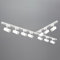 3-Phasen-Schienen-Set NEXTRACK - Schienensystem Komplett-Set mit 10x GU10 Lampe (Weiß, 2x1m+2m Schiene + Verbinder T)