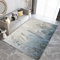Generisch Teppich Wohnzimmer 160 x 230 cm Grau Handgezeichneter Stil Beton Wilde Blumen 3D Teppich-Küche Jugendzimmer Esszimmer und Schlafzimmer Teppich Kurzflor Teppich Extra Weich Pflegeleicht