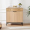 Mericonia Sideboard Buffetschrank mit Schublade, Bauernhaus-Kaffee-Bar-Stationstisch, Küchenaufbewahrung mit Türen und verstellbaren Regalen, moderner Holzschrank für Esszimmer, Wohnzimmer,