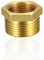 Messing Reduzierstück AG3/4 auf IG1/2 (AG Ø 25mm x IG Ø 20mm), Stück Reduzierung Gewinde-Fitting 3/4 x 1/2 AG/IG, Reduzierstück aus Messing,für die Umwandlung von Rohrverbindungen(3/4AG*1/2IG)