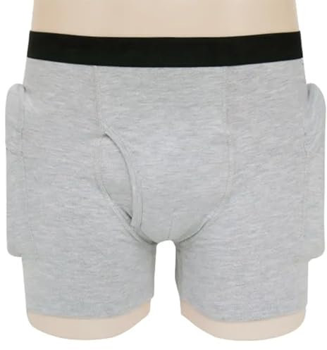 Hip Fracture Protection Underwear,Reusable Fall Resistant Protective Brief,Old Man Hip Support Shorts,Safety Briefs,Care Pants,Hip Pant Whit Sponge Mat,Hip Protector Pads for Women A,L