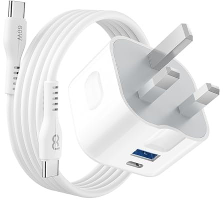 Galaxy S25 FE Charger USB C Cable Fast Charge and Plug 20W Charging for Samsung S25/S24/S23/S22/ S21/S20/S20fe S10/A06/A05S/A16/A15/A14/A13/A23/A24/A34/A52/A53/A54,Type C Phone Charger Plug and Cable