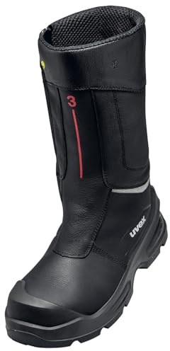 Uvex 3 quatro Botas altas de invierno S3 – Zapatos de seguridad – Botas de seguridad robustas y ligeras con suela resistente a los cortes – Forro cálido – Protección contra la penetración – Ancho 11