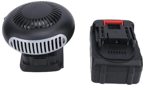 Generic Dégivreur Silencieux de Voiture de Chauffage électrique Portatif sans Fil pour la Batterie 12000MAh de Pare-brise pour la Voiture, extérieur. Matériau ABS