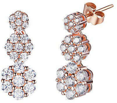 DOOSTI Damen Ohrstecker 925/- Silber Rosegold vergoldet