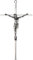 ACHIBANG Kruzifix Jesus Wandkreuz aus poliertem Metall, für Heimdekoration und Geschenk, 24 cm, Antiksilber