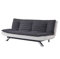 Home Detail Duo-Contrast 3 Seater Sofabed in Duck Grey/White Faux Leather or White Faux Leather/Charcoal Fabric