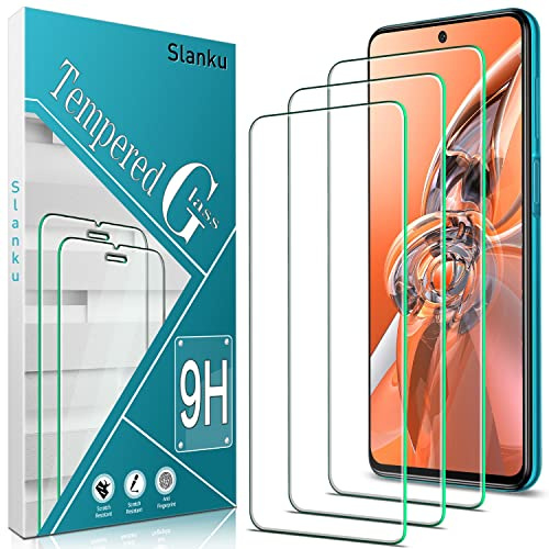 Slanku [3 Piezas Protector de Pantalla para Xiaomi Redmi Note 9S,Note 9 Pro,Note 9 Pro Max, Dureza 9H Cristal Templado, Anti-Rasguños, Anti-Huellas, Sin Burbujas, Fácil de Instalar