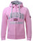 Itzu Sweat à capuche zippé en coton pour homme Motif drapeau du Royaume-Uni, rose bébé, XXL